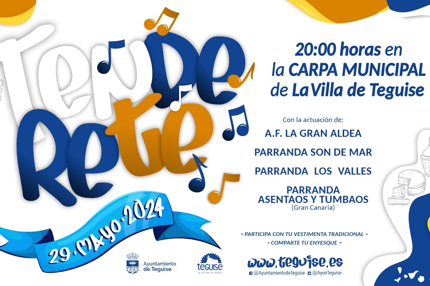 Cartel Día de Canarias Teguise.
