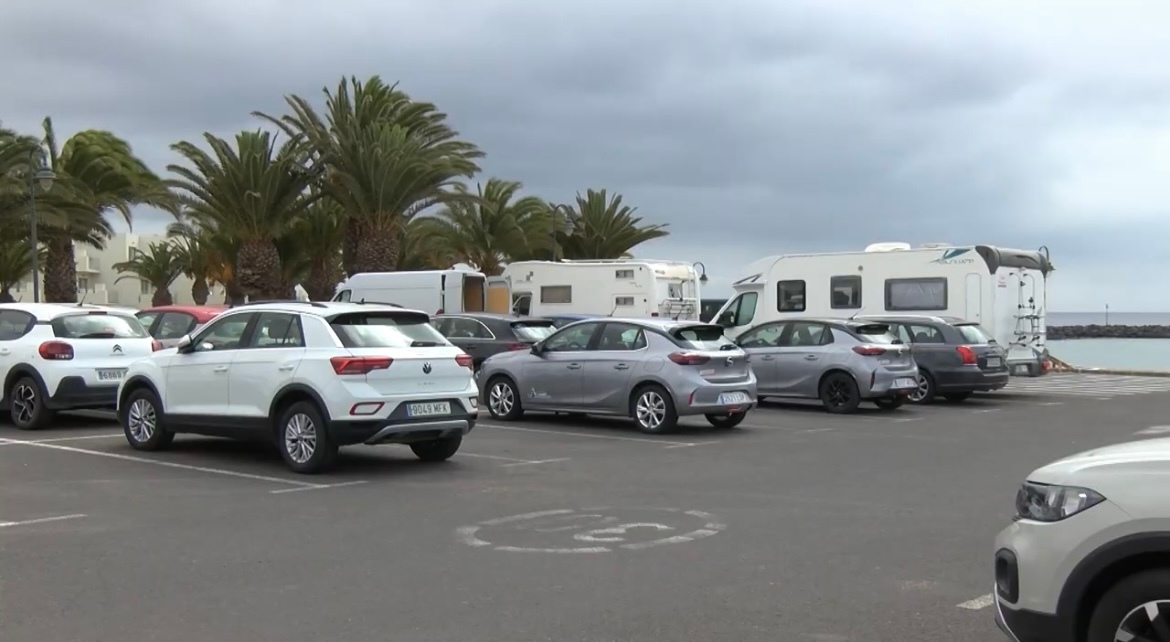Autocaravanas en Costa Teguise.