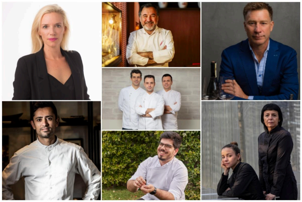 Anne Fournier, Pavlos Kiriakis, Albert Raurich, Disfrutar, José Diogo Costa, John Szabo y Fina Puigdevall & Martina Puigvert.
