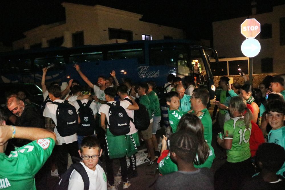 Recibimiento al equipo