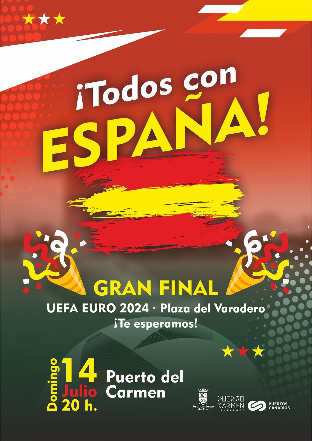 Final de la Eurocopa en Puerto del Carmen.