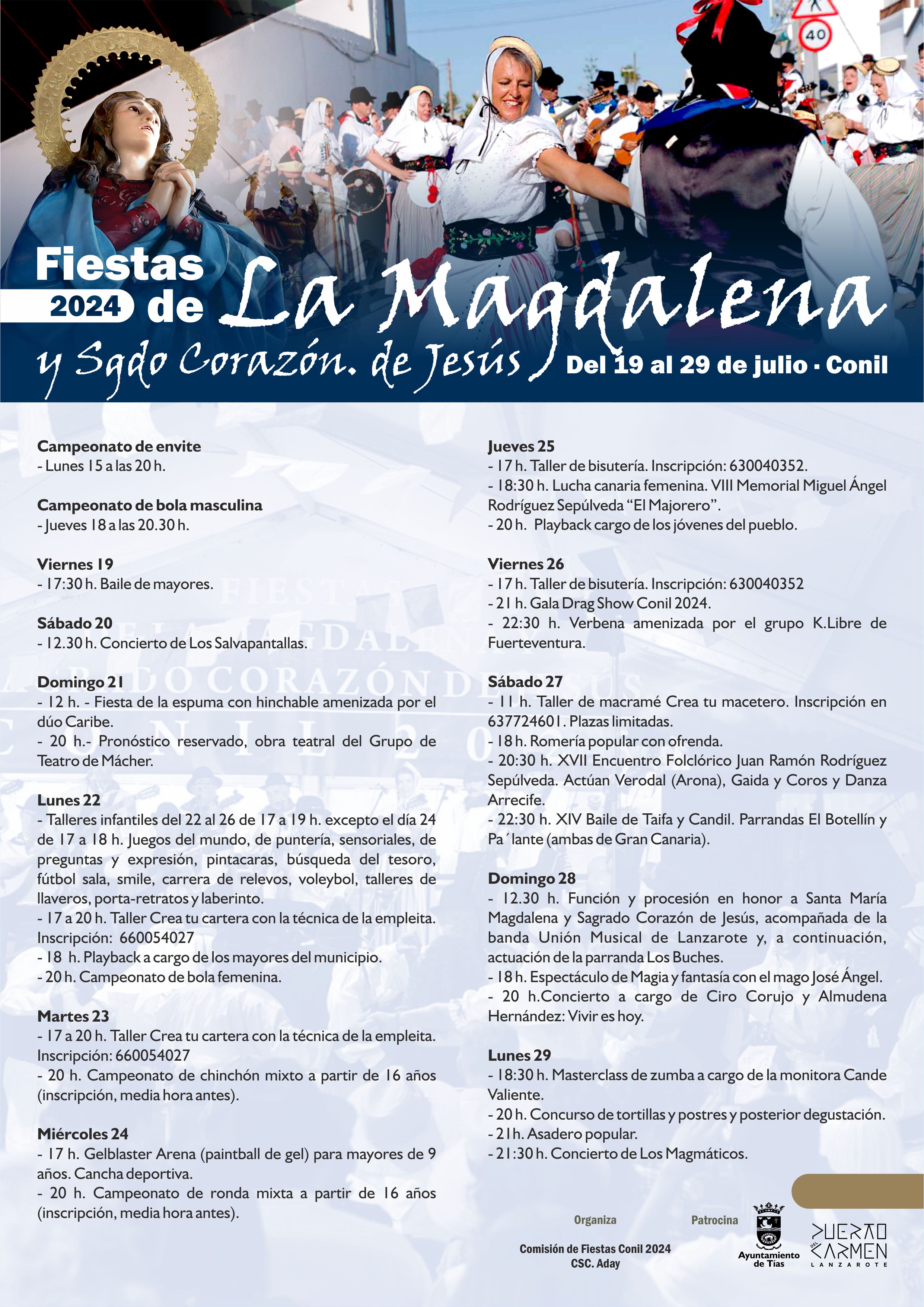 Programa Fiestas de Conil.