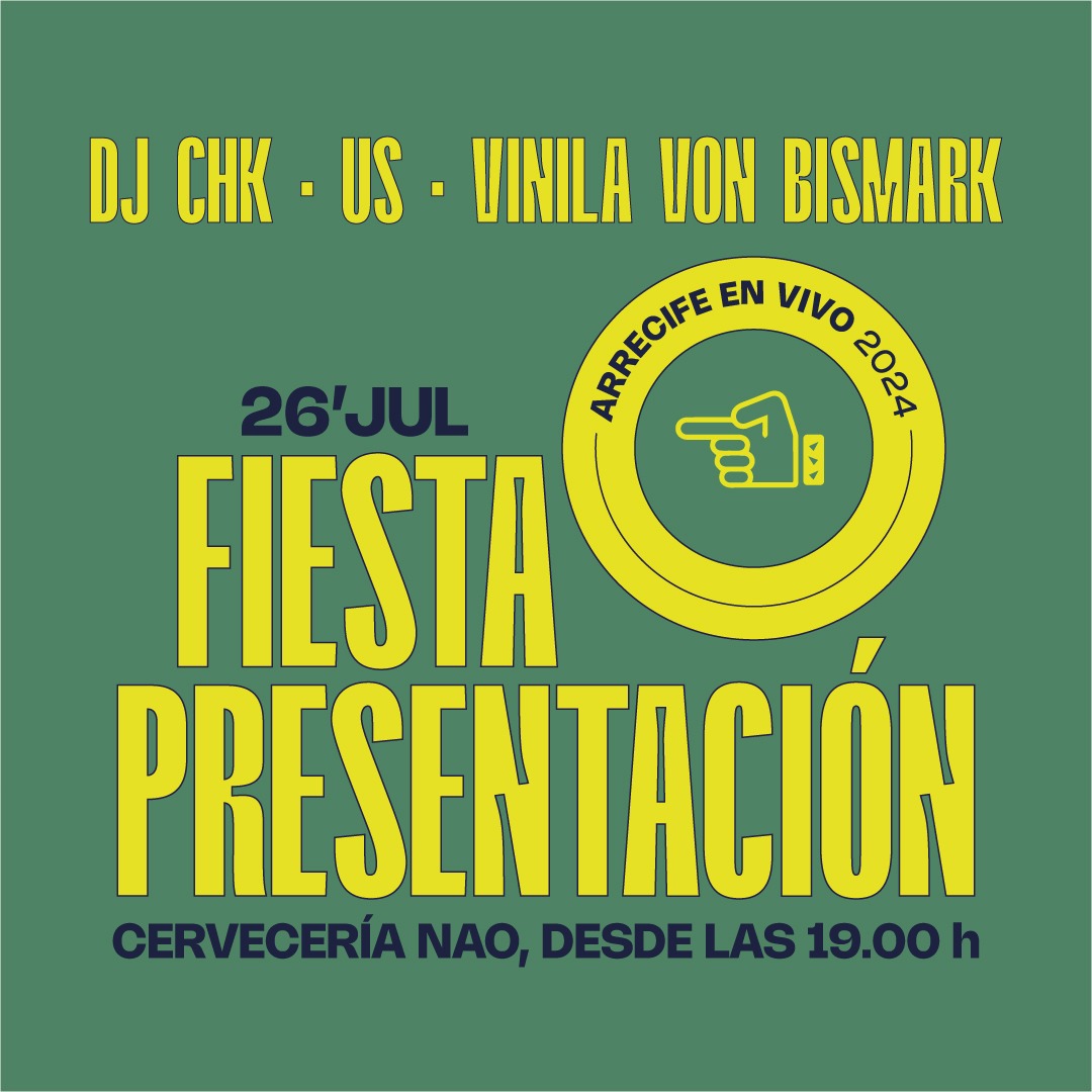 Cartel del arranque de Arrecife en Vivo.