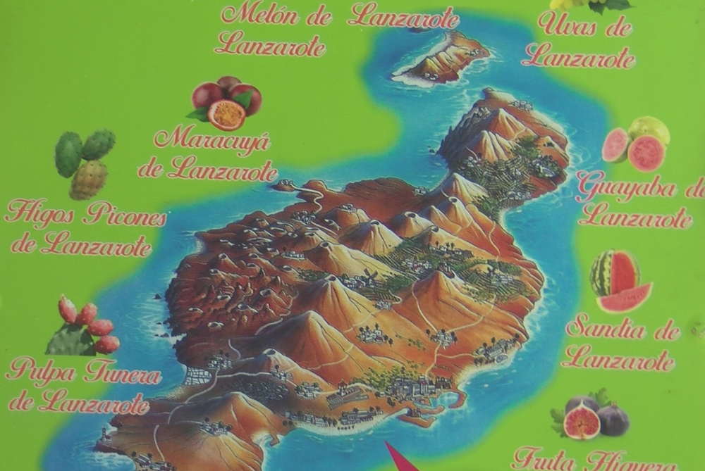 Cartel con los distintos sabores de helados.