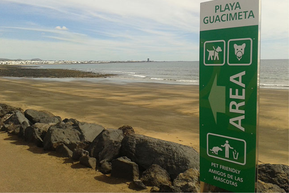 Cartel Playa de Guacimeta.