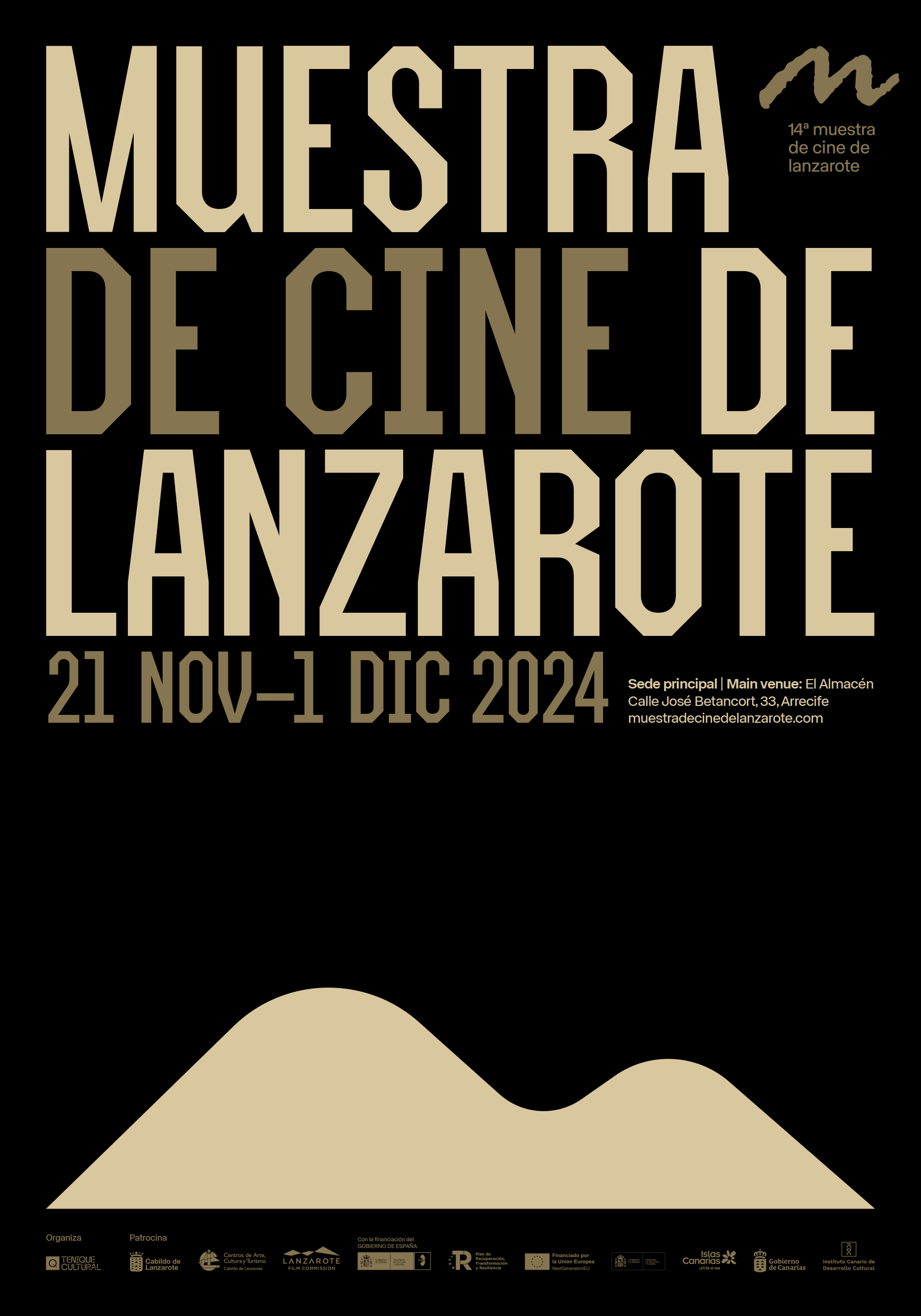 Cartel 14 Muestra de Cine de Lanzarote.