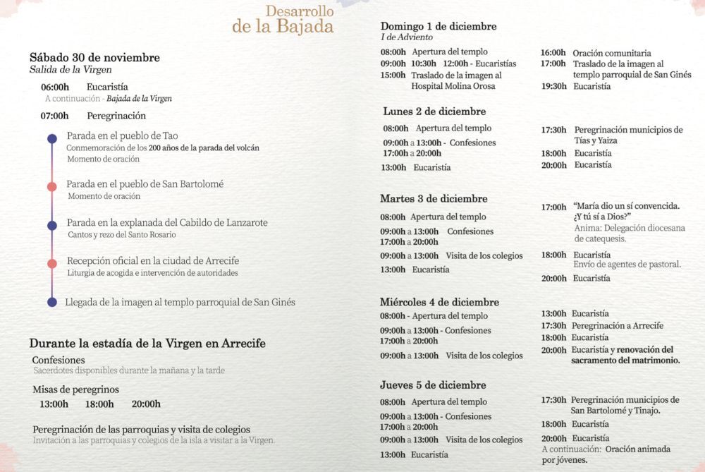 Programa de la Bajada