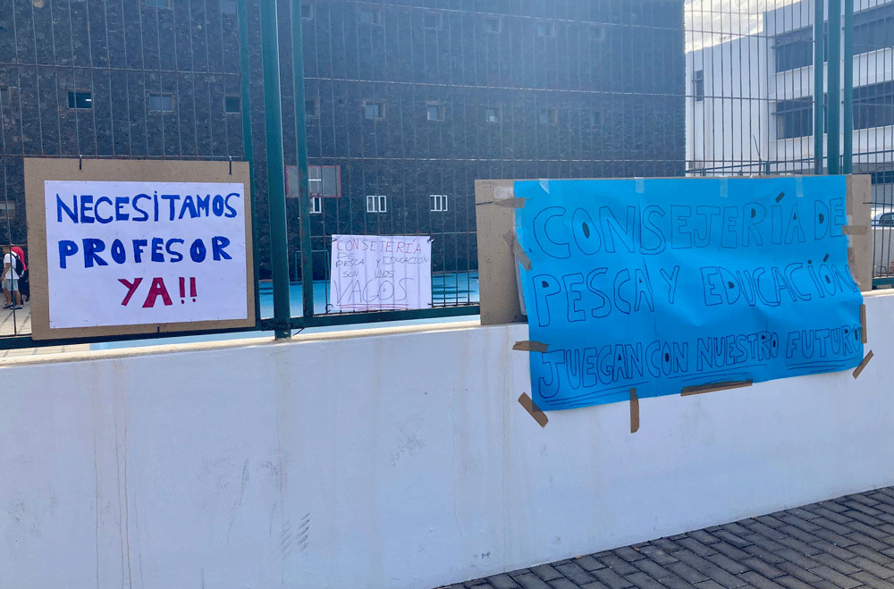 Protestas en la Escuela de Pesca