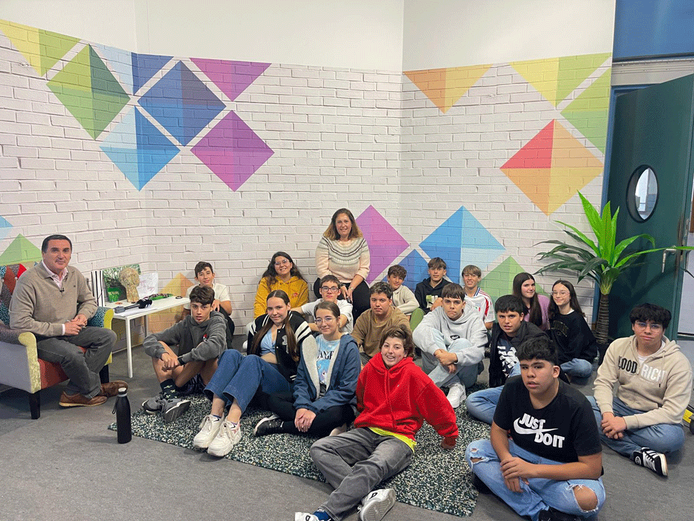 Visita de alumnos del IES San Bartolomé al Magazine de BiosferaTV
