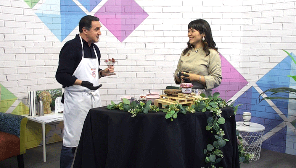 Un momento del programa con Adelia Ramírez