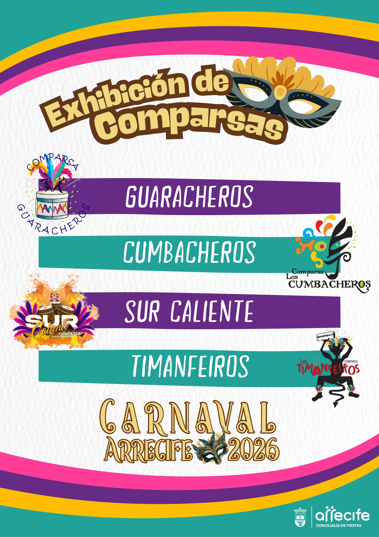 cartel exhibición de comparsas