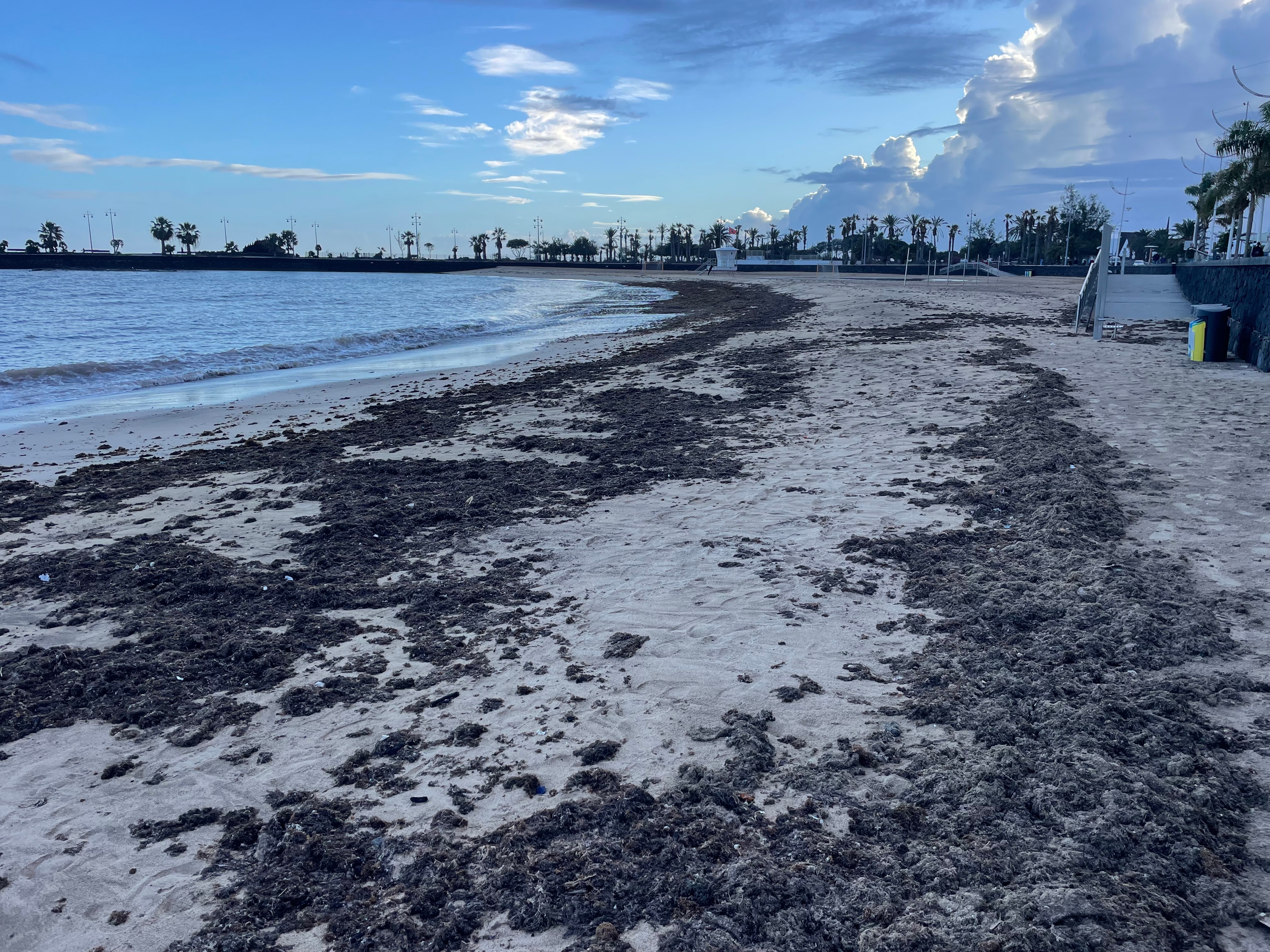 El litoral de Arrecife sufre lo peor de la borrasca por su paso por la capital 2