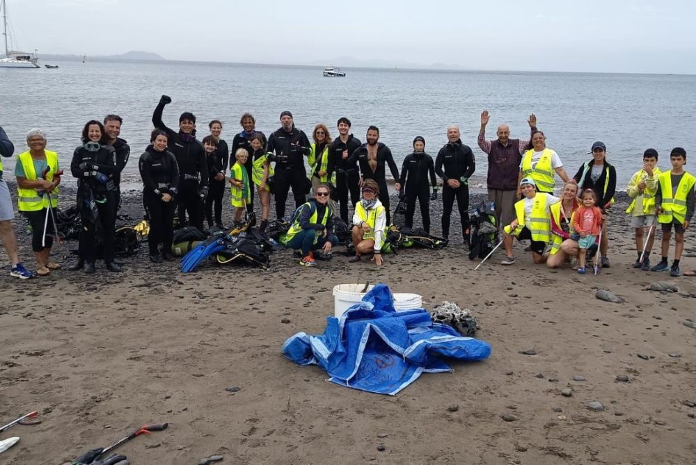 Limpieza de la playa