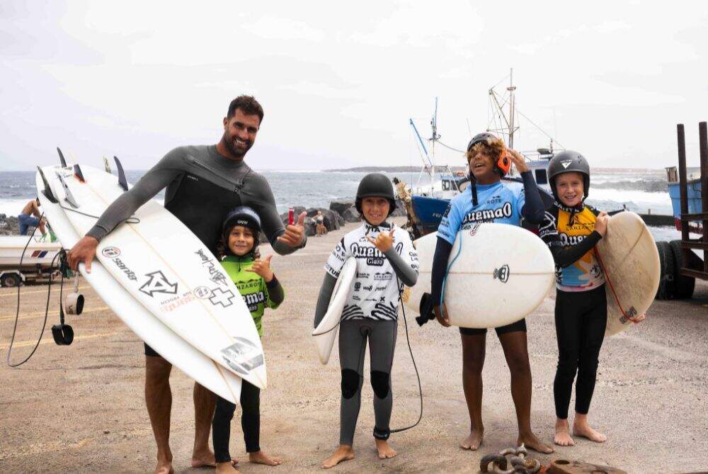 Participantes en el campeonato Chirrinil del Quemao